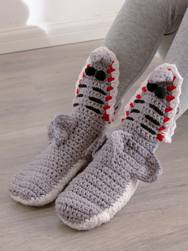 Handmade Schnappi Socks
