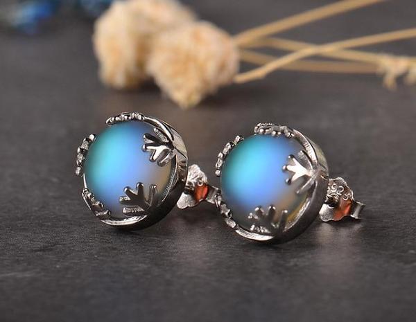 Moonlight Silver Earrings Studs