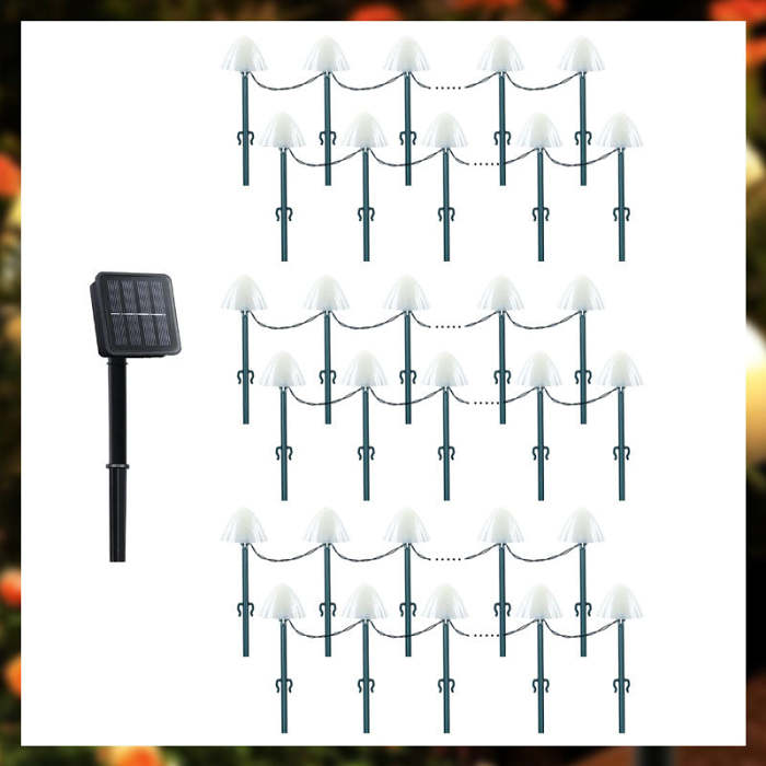 High Bright Waterproof Solar Ground Mushroom LightFree shipping on orders over $60