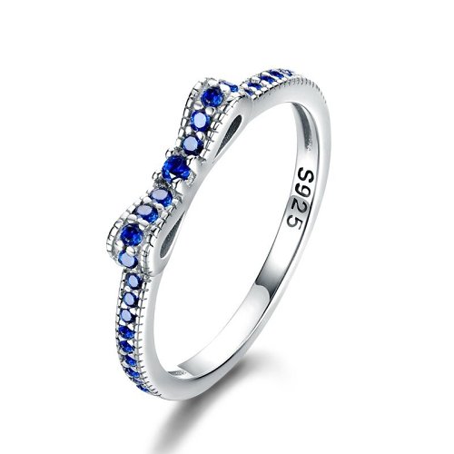 Bow Style 925 Silver Ring