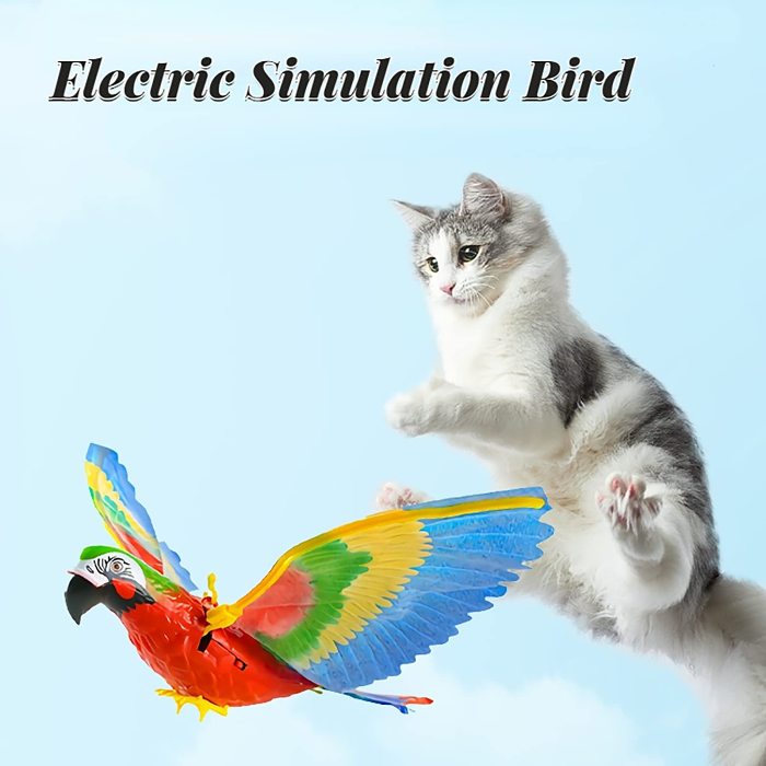 2023-Christmas Hot Sale49% OFF - Automatic Moving Simulation Bird Interactive Cat Toy for Indoor Cats