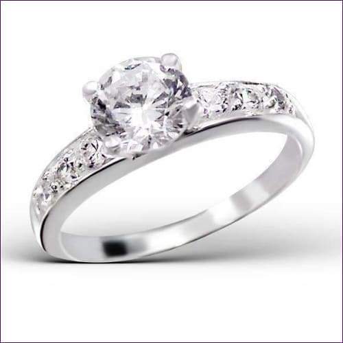 Sterling Silver Crystal Ring