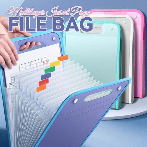 Multilayer Insert Page File Bag