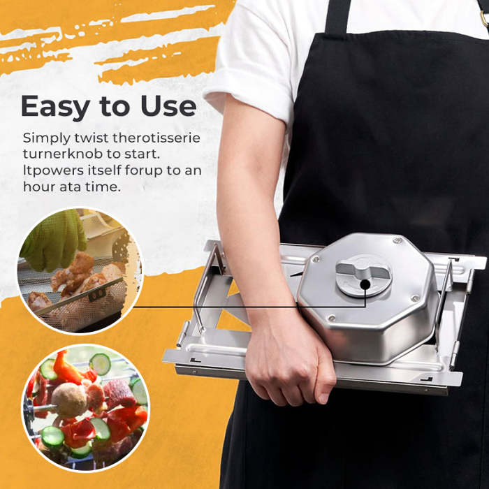 Stainless Steel Rotating Grill