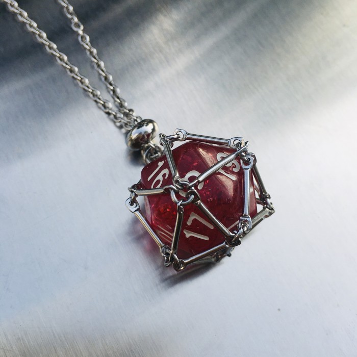 D20 Dice Holder Necklace