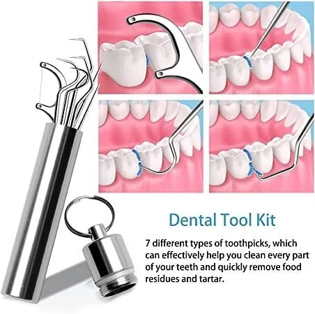 Hot Sale - SAVE 40% OFF - Stainless Steel Toothpick Set 7pcs(BUY 1 GET 2 FREE)