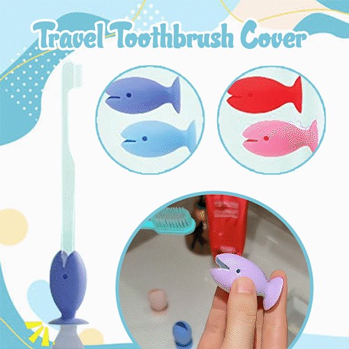 Cute Standing Tooth Brush Cover Cap