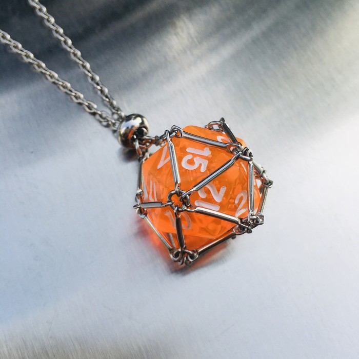 D20 Dice Holder Necklace