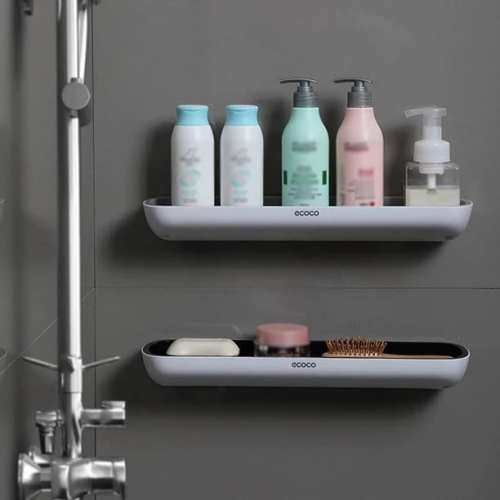 EasyMount Bathroom Storage Shelf - No Drilling Required