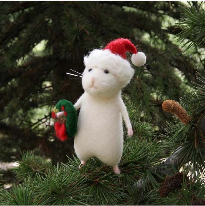 LAST DAY -50% OFFHandmade Halloween Mouse With A Pumpkin