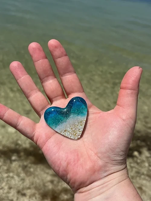 The Best GiftGlass Beach Pocket Heart