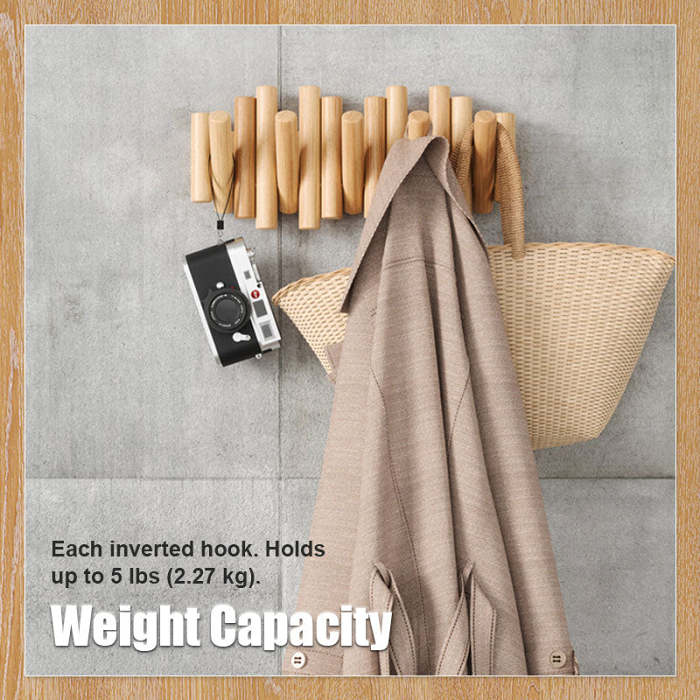 Solid Wood Coat Rack