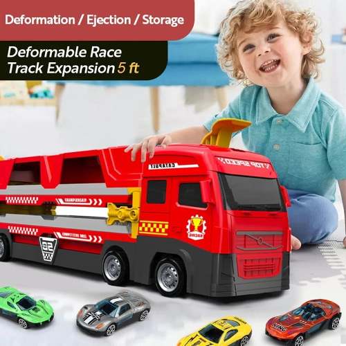 Xmas SalesMega Hauler Truck With Ejection Race TrackBuy 2 Save 15%