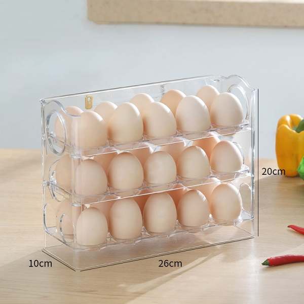 Automatic Flipping Egg Storage Box