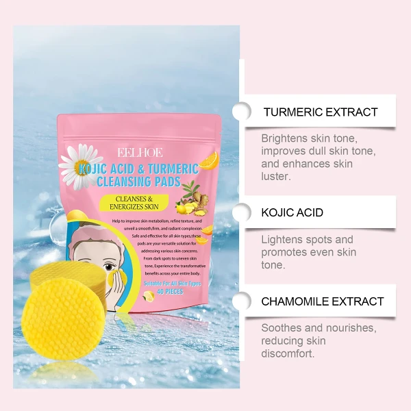 Buy more save more Turmeric Kojic Acid Cleansing Pads