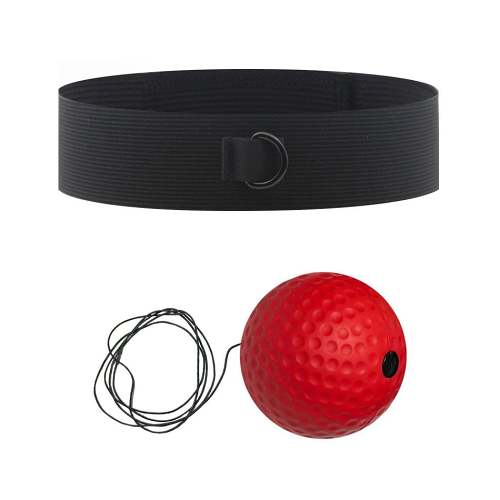 Head mounted boxing reaction ball