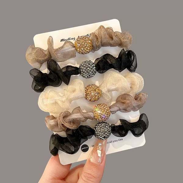 Elegant Rhinestone Mesh Hair Ties  BUY 2 GET1 FREE