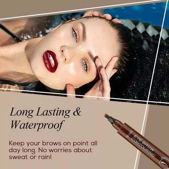 BUY 1 GET 1 FREE( 2 PCS)High Quality 3D Waterproof Microblading Eyebrow Pen 4 Fork Tip Tattoo Pencil