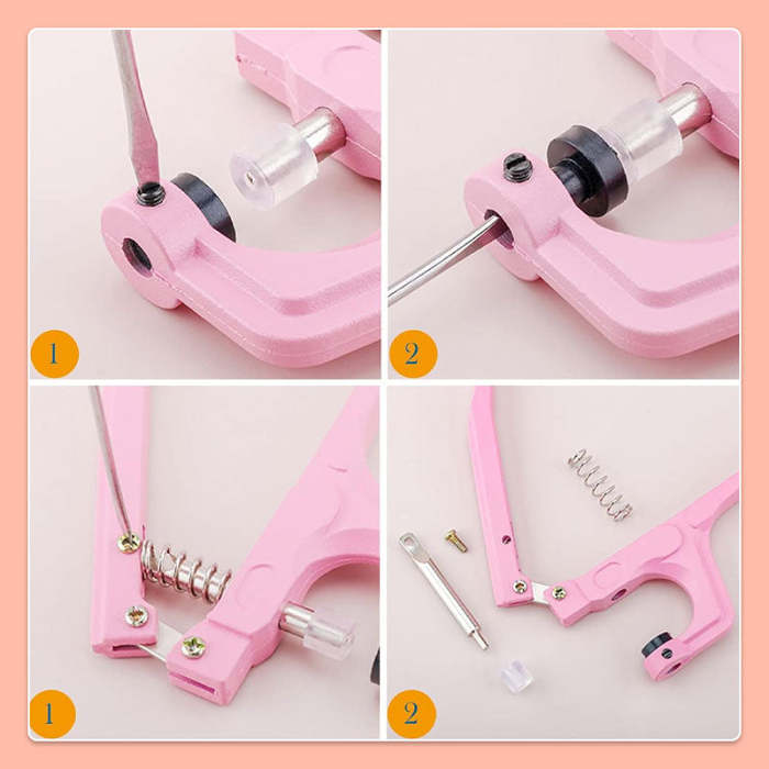 Concealed Button Hand Press Pliers Installation Tool Set