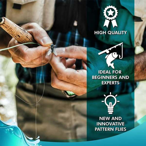 FATHER'S DAY SALE - Simulated Flies Fishing Attractor Bait Hook
