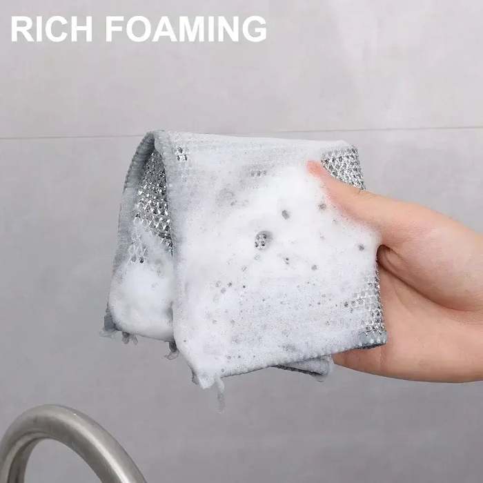 Multifuctional Wire Dishwashing Rags for Wet and Dry