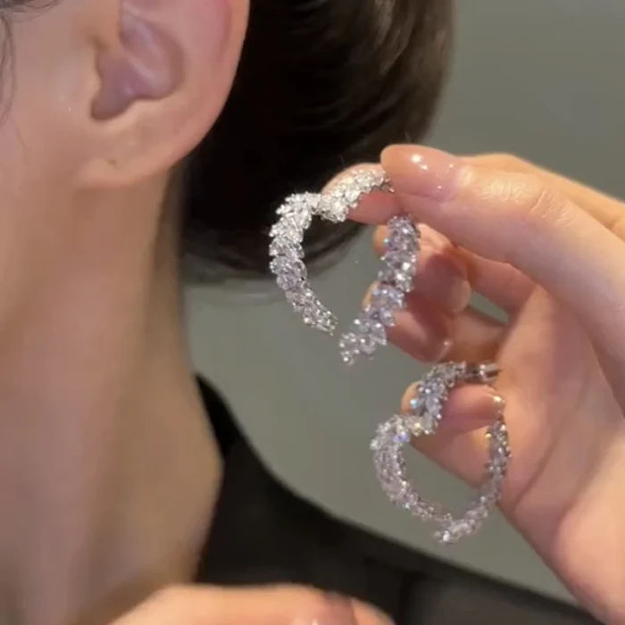 Crystal Front-Back Dangling Earring