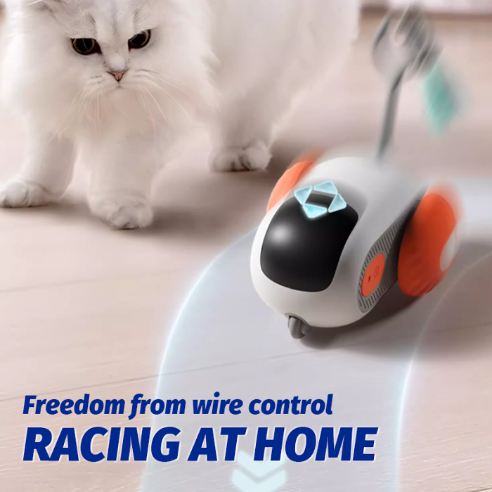 Electric Sports Car Pet Toy/Smart remote control sports car cat walking toy