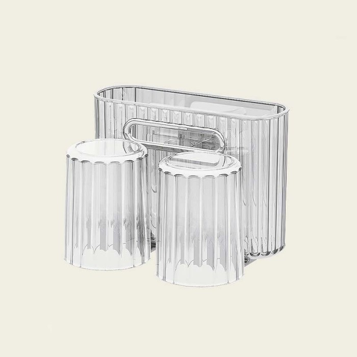 Hot SaleFree-Punching Toothbrush Holder With Mouthwash Cup