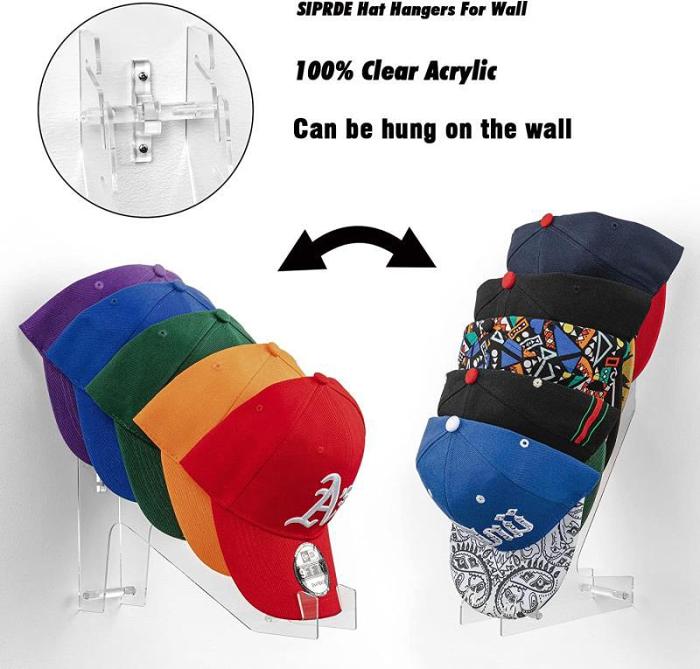 Acrylic Baseball Cap Wall Organizer