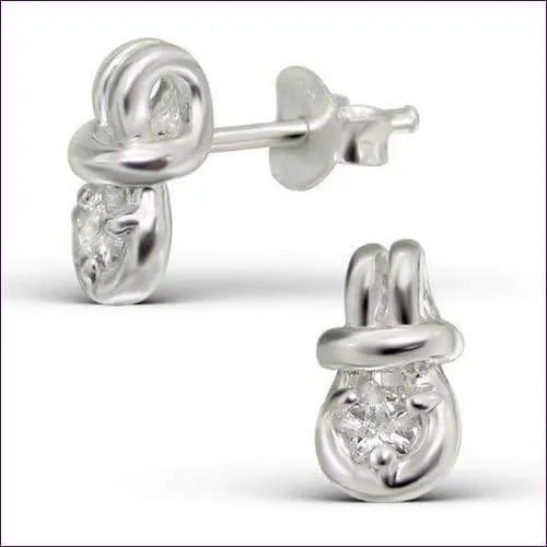Knot Sterling Silver Earrings