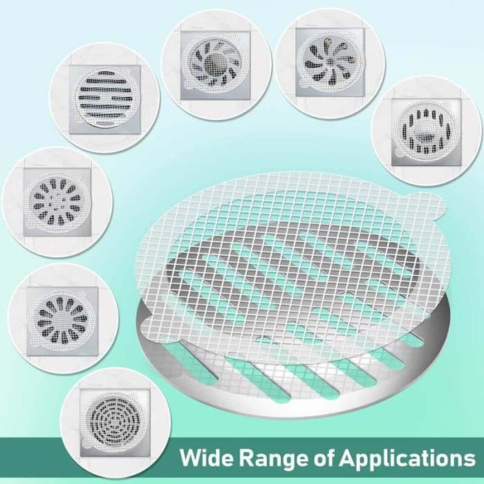 30 PCS Disposable Shower Drain Hair Catcher