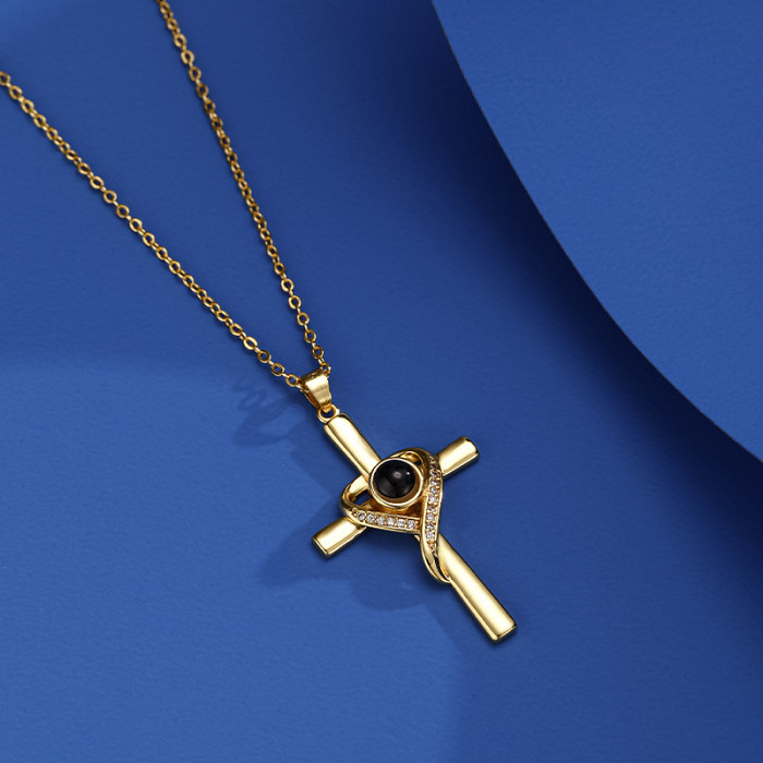 Heart Cross Necklace