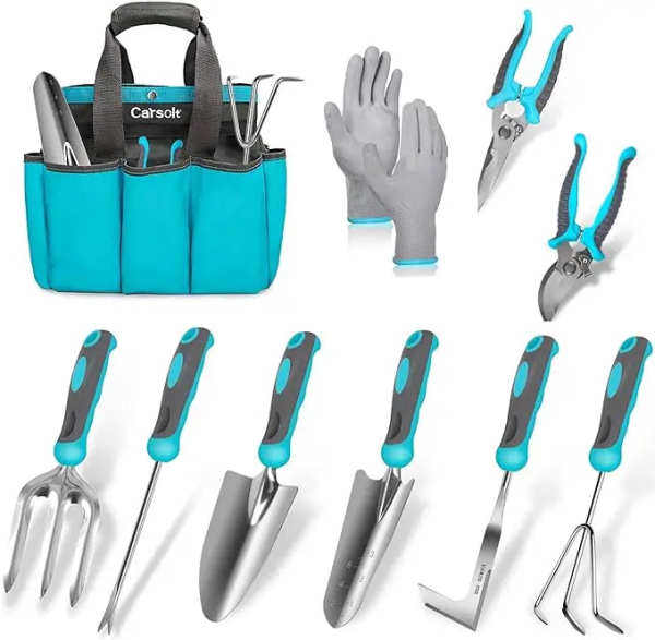 10-Piece Stainless Steel Garden Tool Set