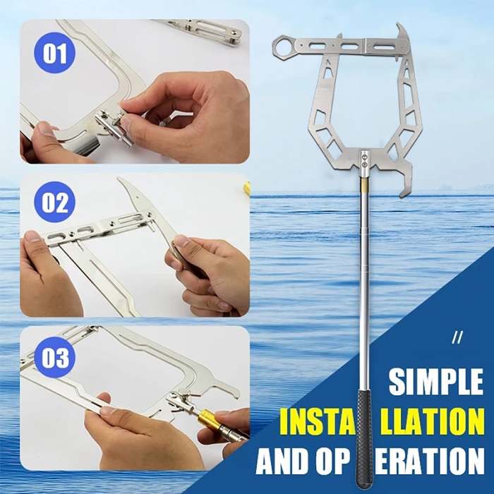 Telescoping Automatic Boat Dock Hook