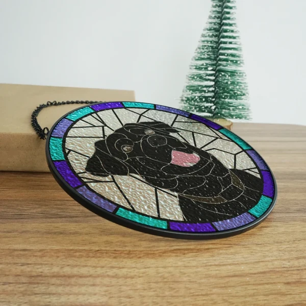 Stained Glass Dog Memorial