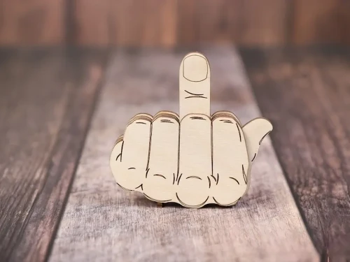 FATHER'S DAY HOT SALE 50% OFF--FUNNY WOODEN MIDDLE FINGER