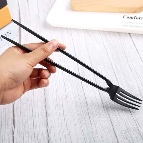 Two-In-One Chopsticks And Fork