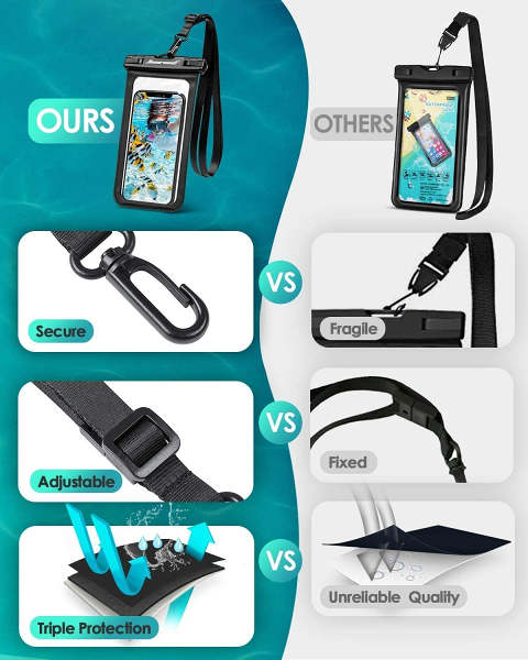IPX8 Waterproof Phone Pouch (2-Pack)