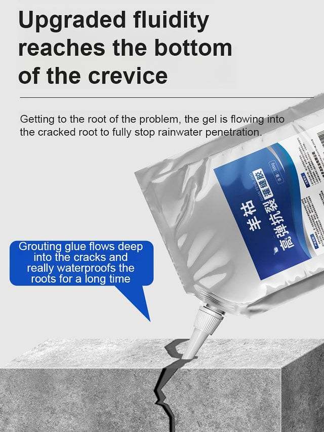 【10 seconds to dry】Roof floor crack repair grouting adhesive by Veasoon