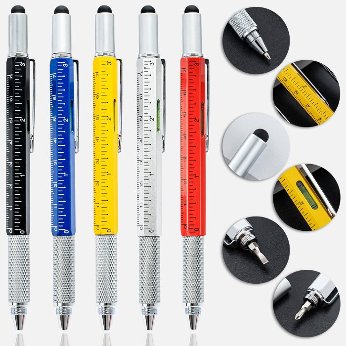 6 in 1 Multi-functional Stylus Pen