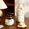 Creative Ghost Mug with Cute Ceramic Design and Magical Hat Lid