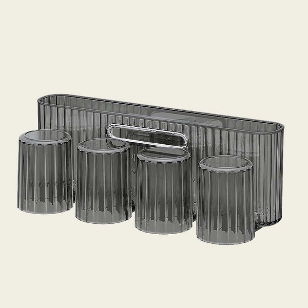 Hot SaleFree-Punching Toothbrush Holder With Mouthwash Cup