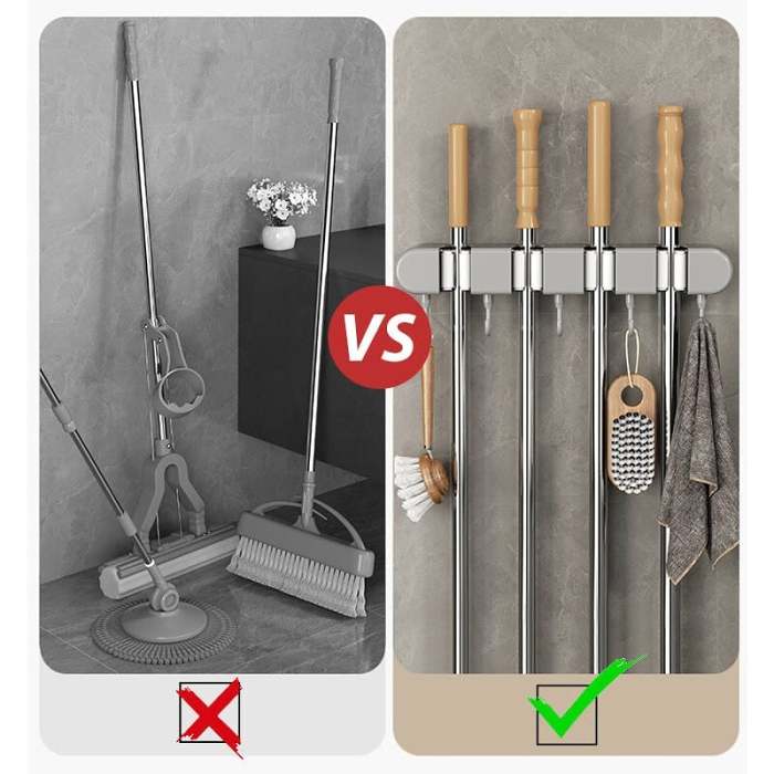 Hot Sale 48% OFF Multifunctional Mop Holder with Hook
