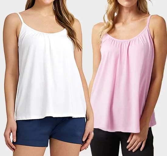 Hot Sale 49% OFF2024 Loose-fitting Tank Top With Built-in Bra