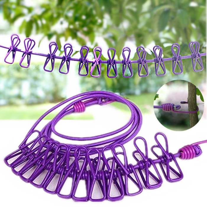 Portable Clothesline for Camping/Backyard/RV