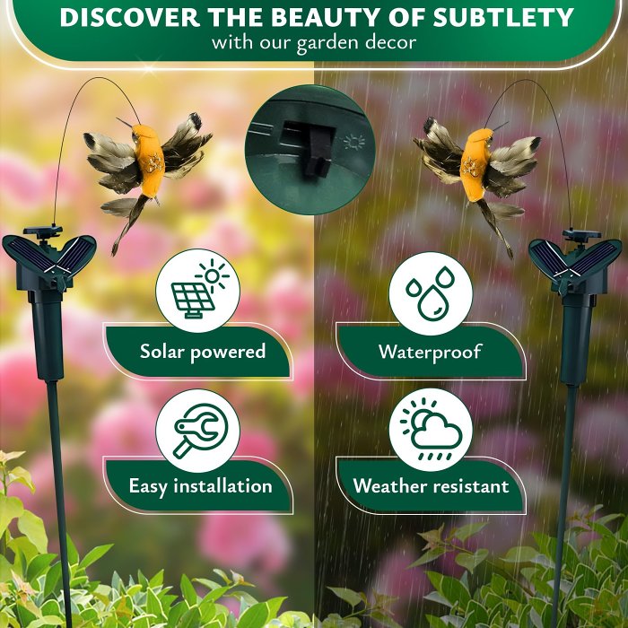 Garden Solar Hummingbird