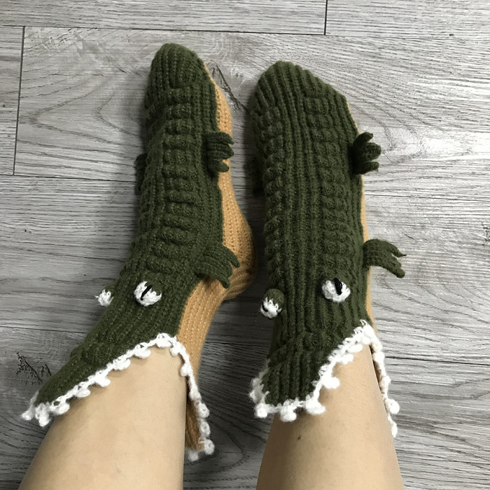 Handmade Schnappi Socks