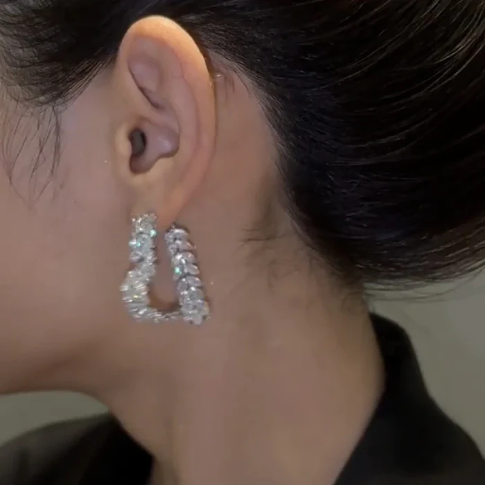 Crystal Front-Back Dangling Earring