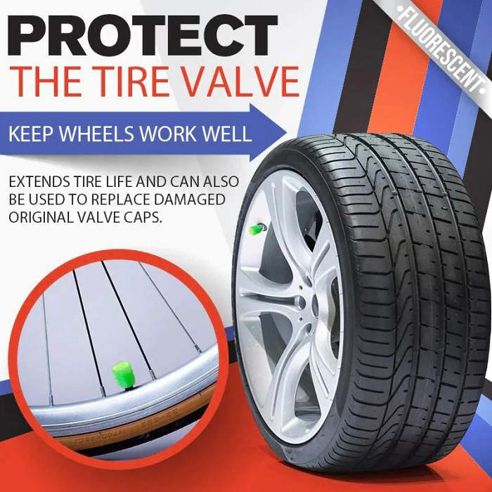 HOT SALE 49% OFFFLUORESCENT TIRE VALVE CAPS
