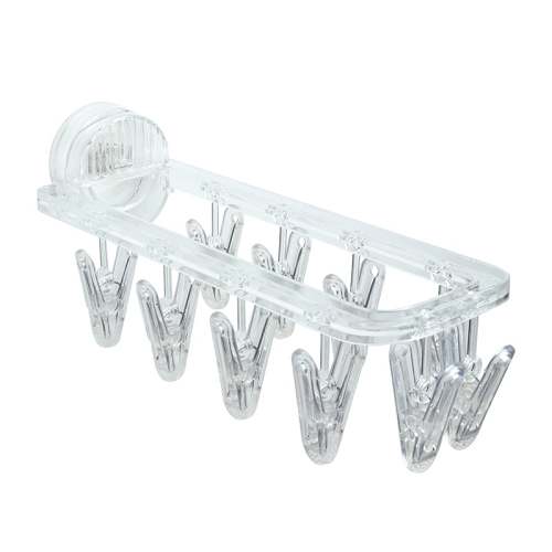 Punch-free Suction Cup Clothing Hanger Multi Hooks Anti-slip Clothes Hanger Stand For Bedroom